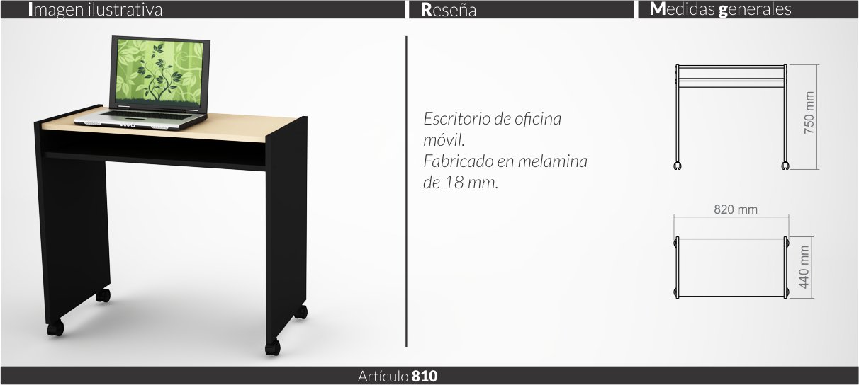 Mesa Para Notebook 801 PIRO