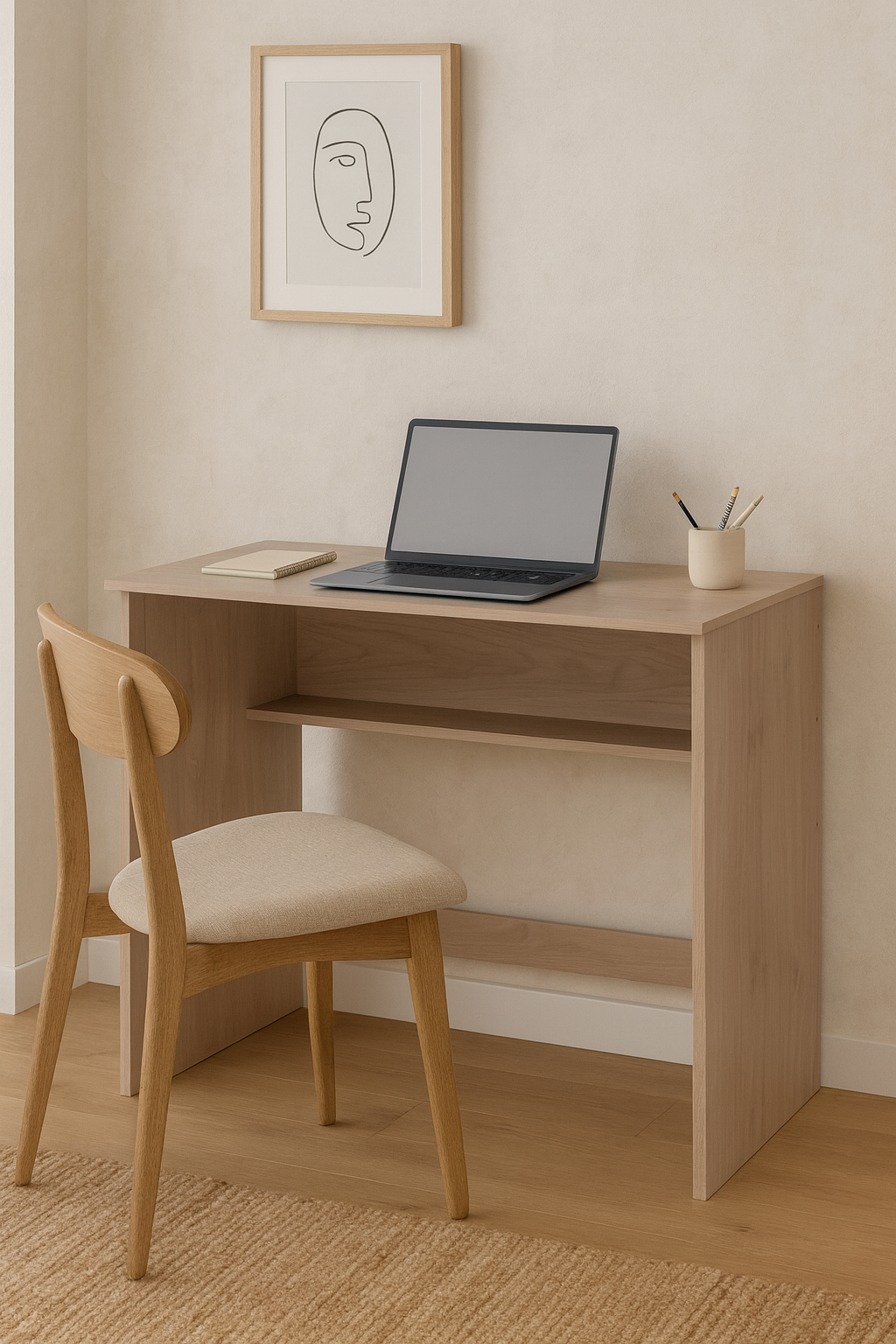 Escritorio 0,90 Simple Leggero 1 estante