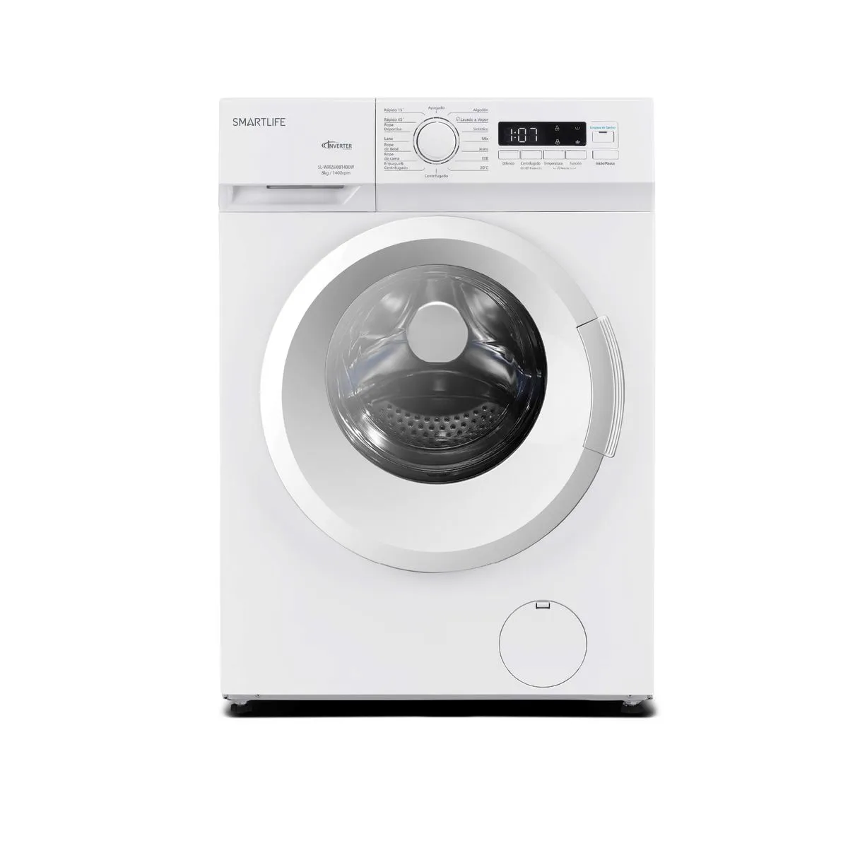 Lavarropas Automático Smartlife SL-WM26I081400W 8 Kg Inverter 1400 RPM
