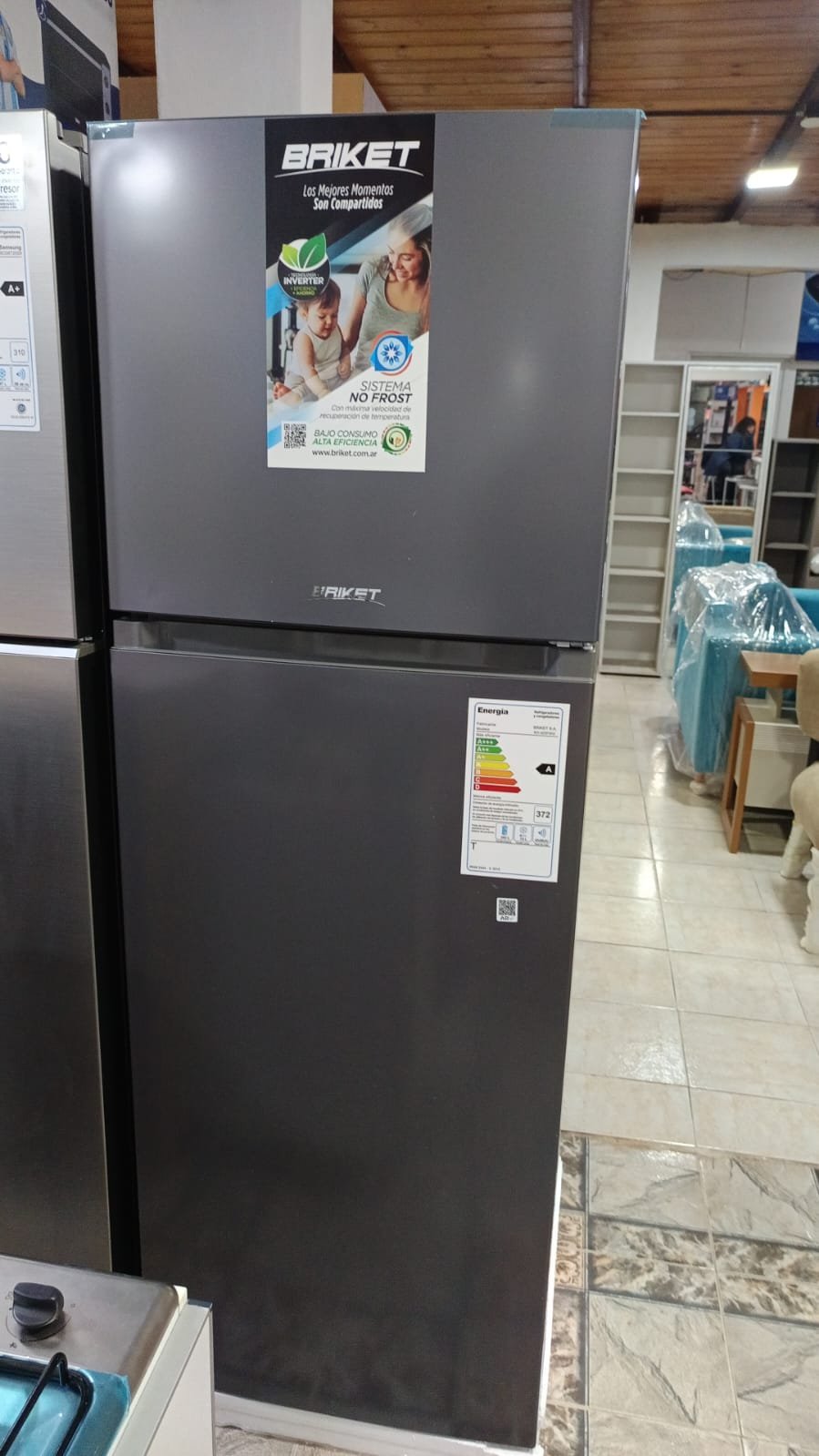 Heladera Briket KD-325FWG No Frost Inverter 325 Litros