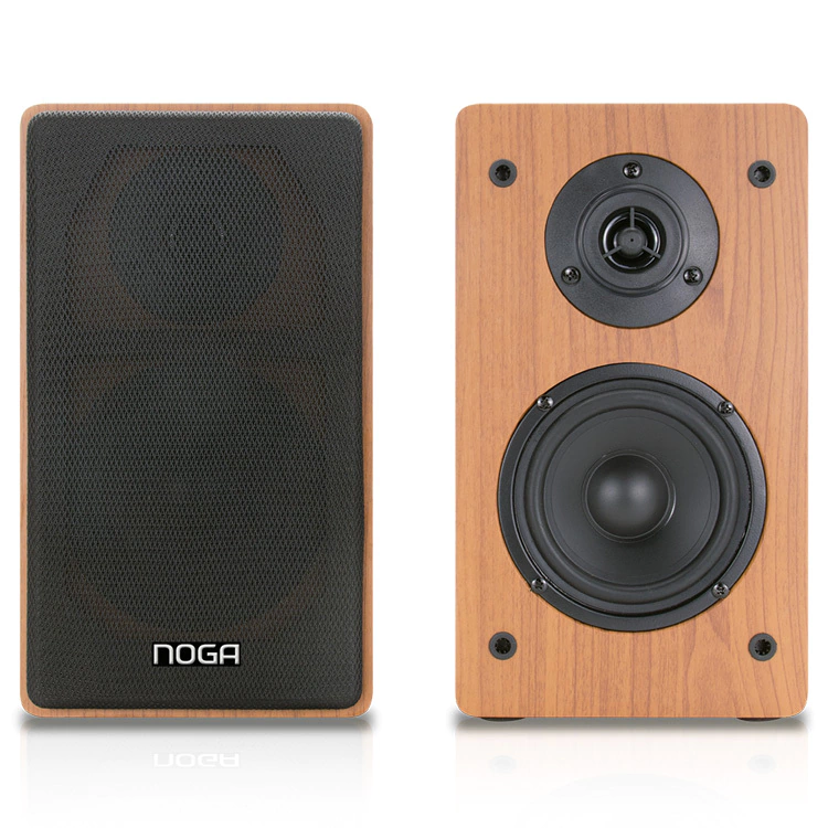 Parlantes Noga AQUA 2.0 Bluetooth 40W – Acabado Madera